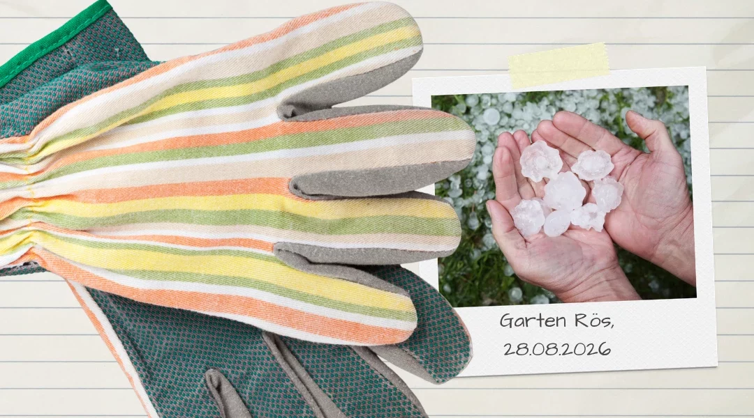 Mit Gartenhandschuhen zum Kafi