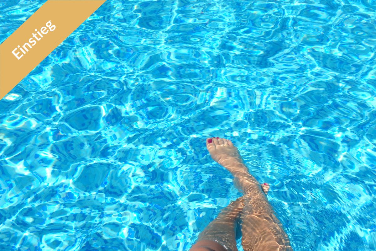 Füsse im Pool – Wissen und Training für den Beckenboden